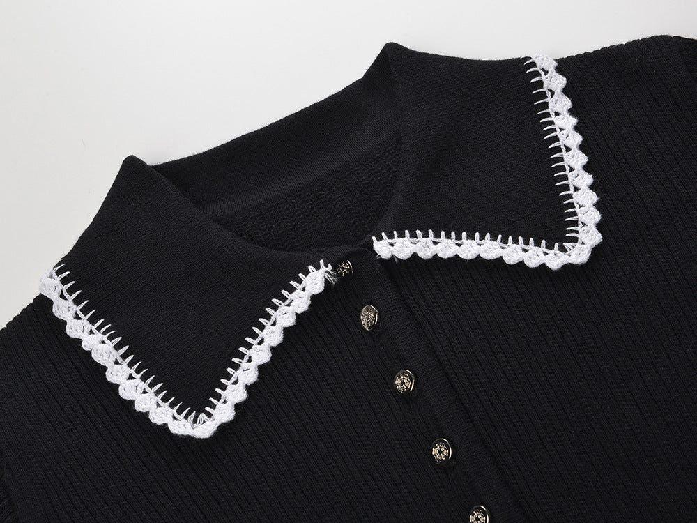 Luxe Lace Collar Top