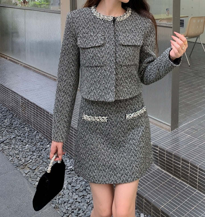 Herringbone Elegance Set