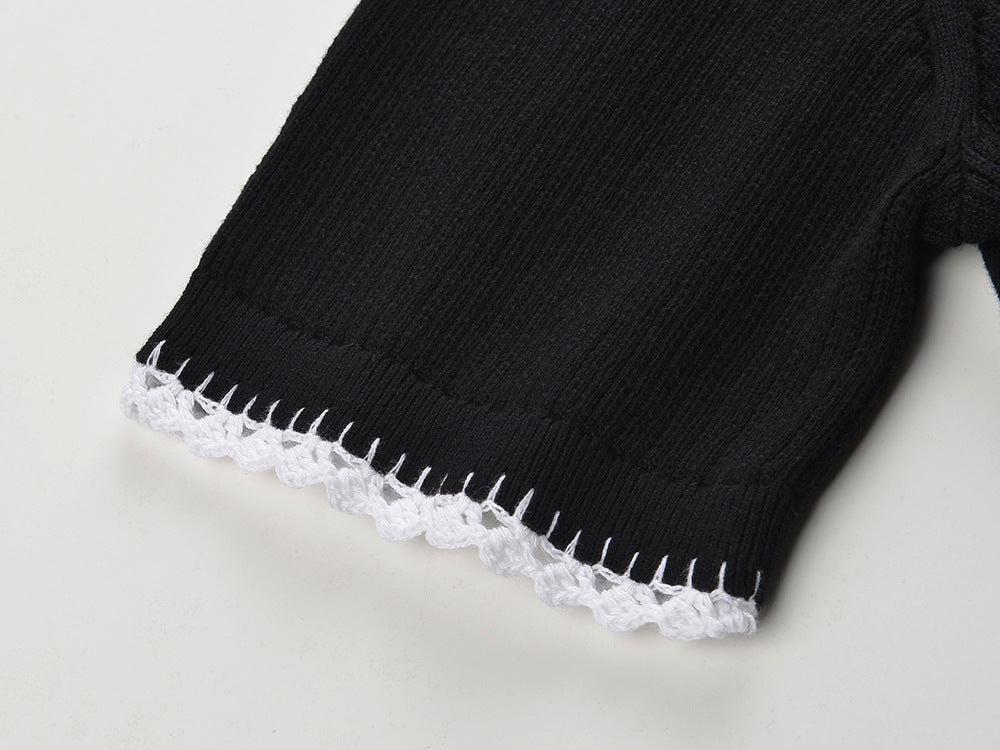 Luxe Lace Collar Top