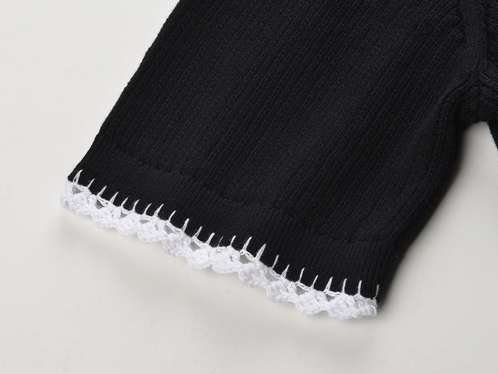 Luxe Lace Collar Top