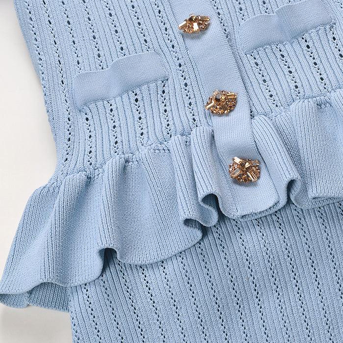 Noir  Charm Ruffle Dress