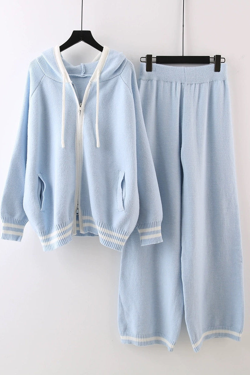 Comfy Lina Wide Leg Knit Loose Set