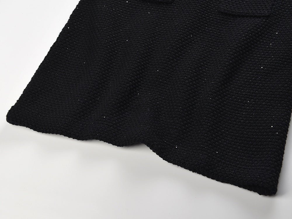 Wool Sequin Mini Dress