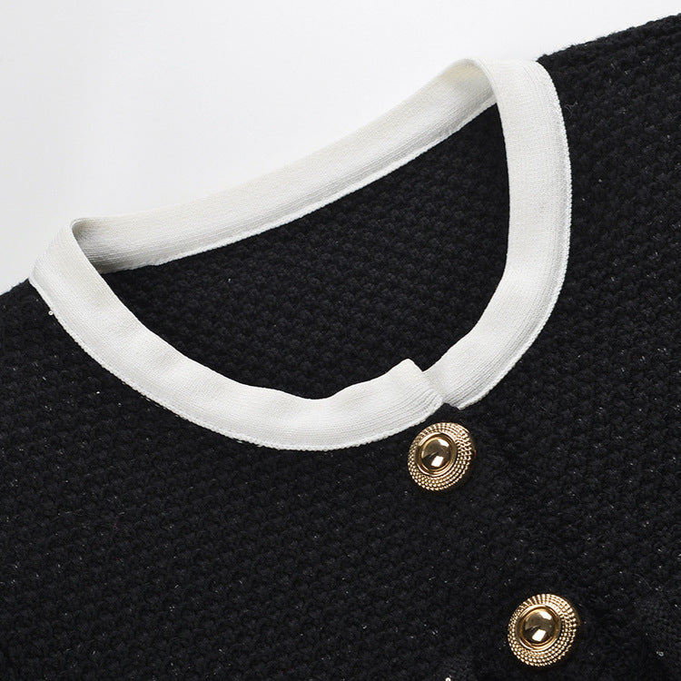 Wool Sequin Mini Dress