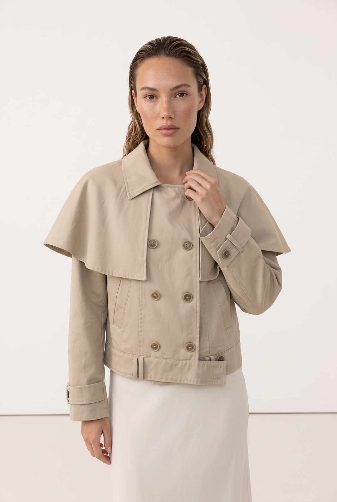 Aurelia Cape Trench Jacket