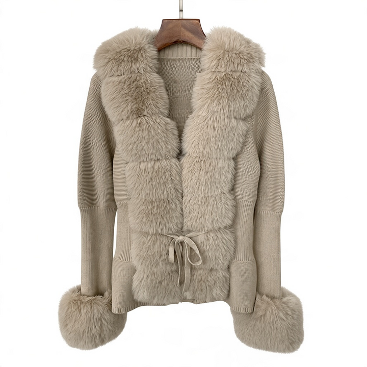 Jane Luxe Fur Knit Coat