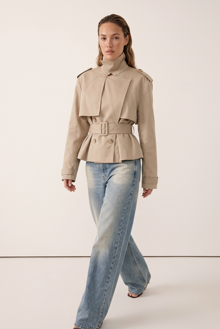 Valentina Belted Trench Jacket