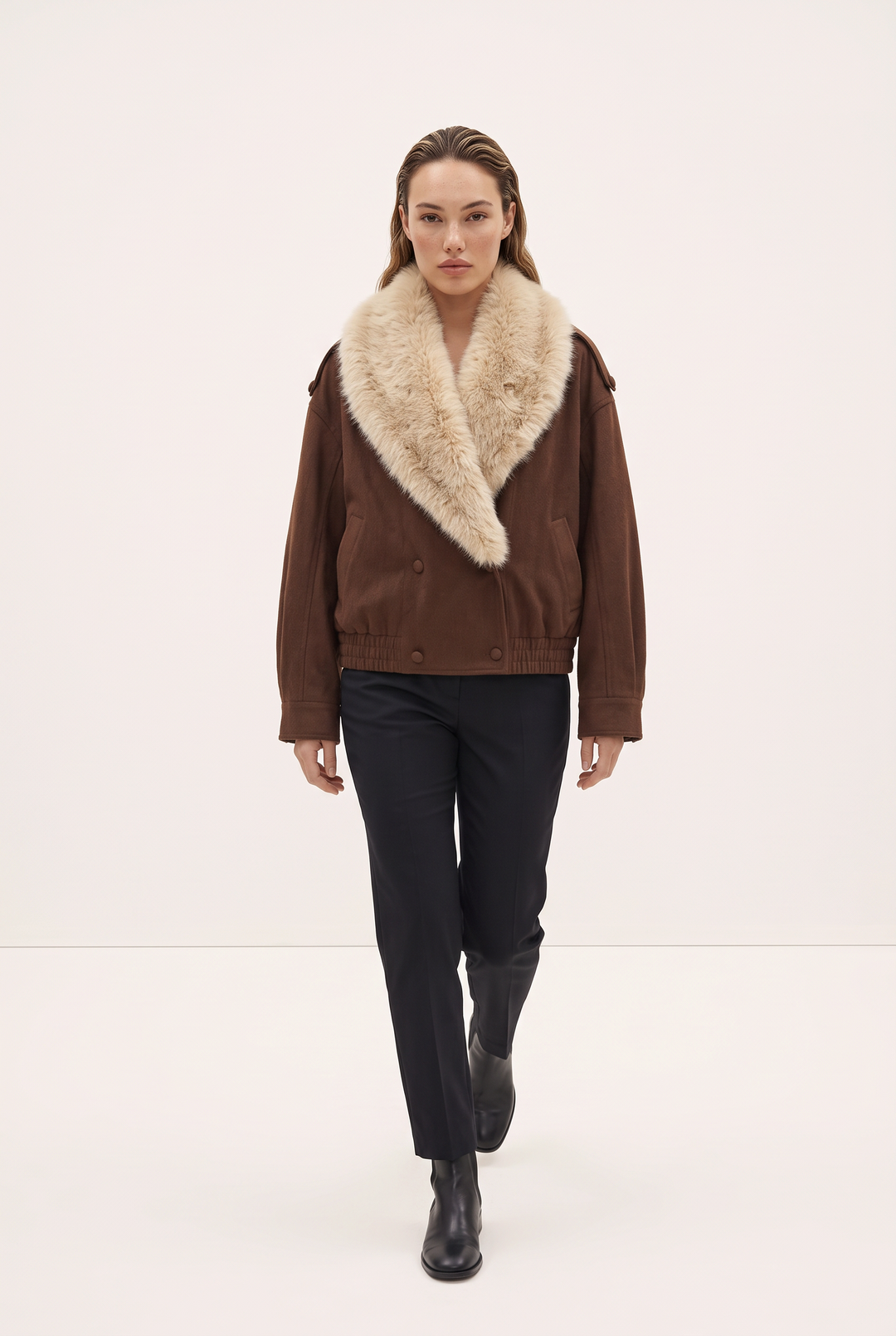 Aspen Fur Collar Jacket