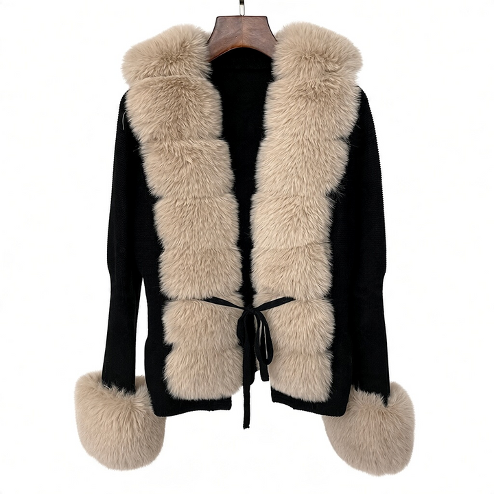 Jane Luxe Fur Knit Coat