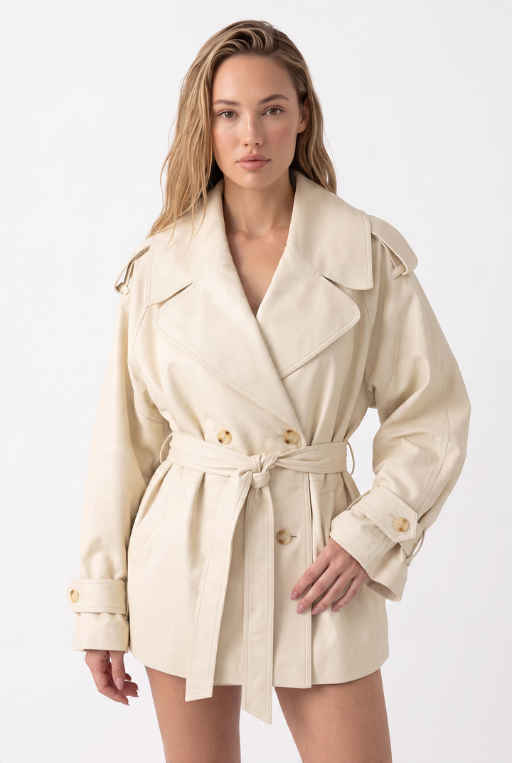 Amélie Belted Trench Jacket