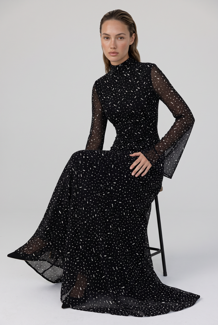 Élodie Shimmer Maxi Dress
