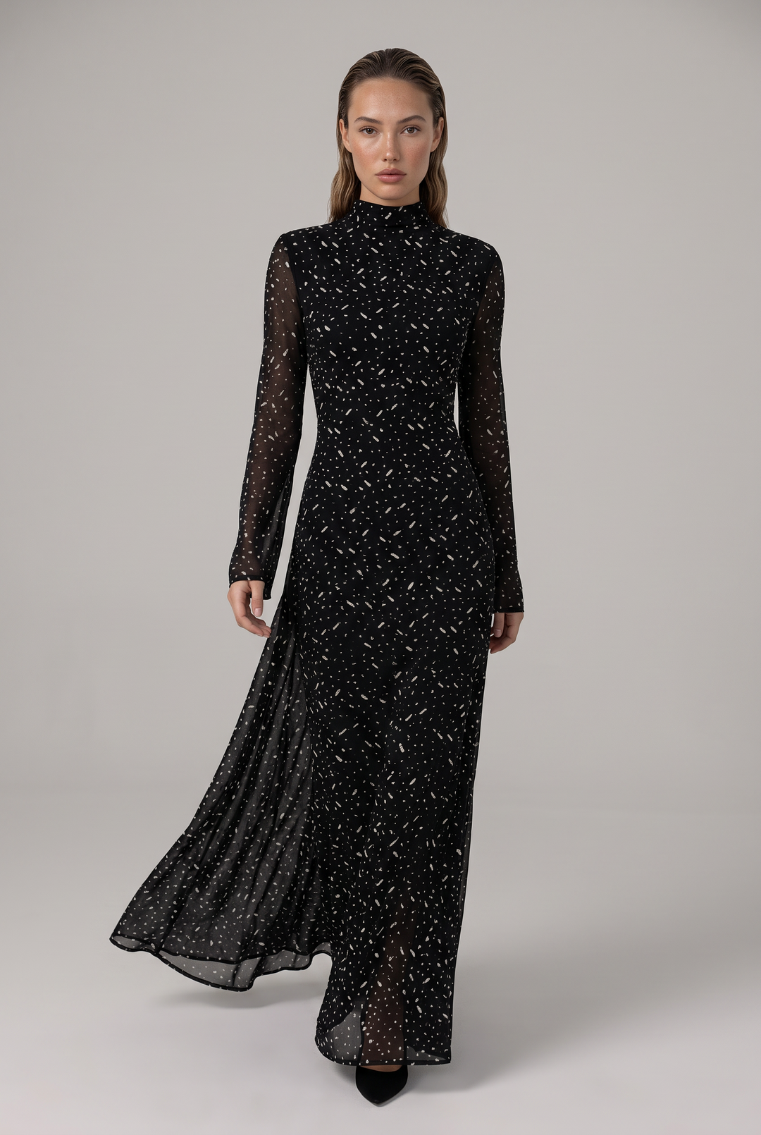 Élodie Shimmer Maxi Dress