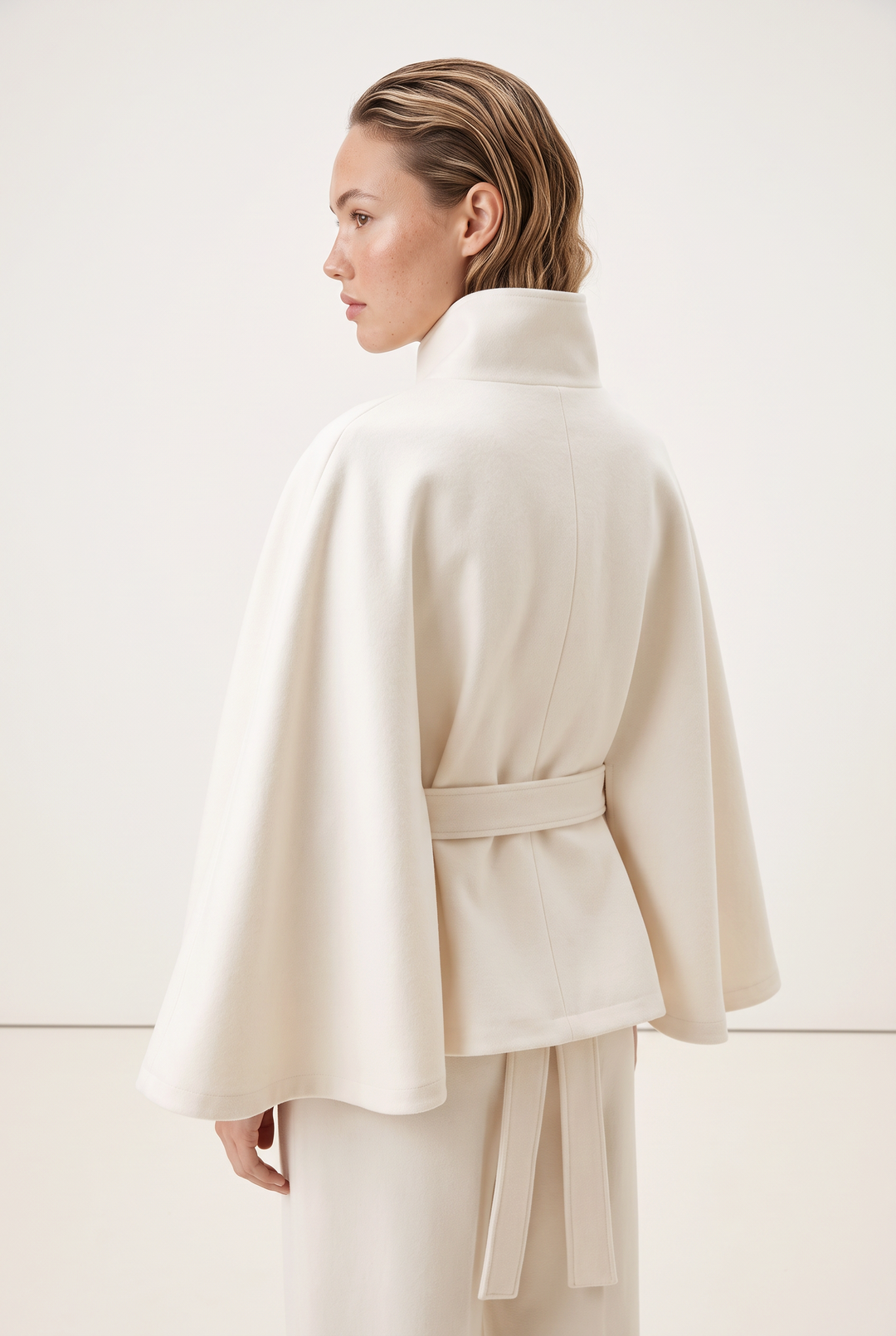 Celeste Belted Cape Coat