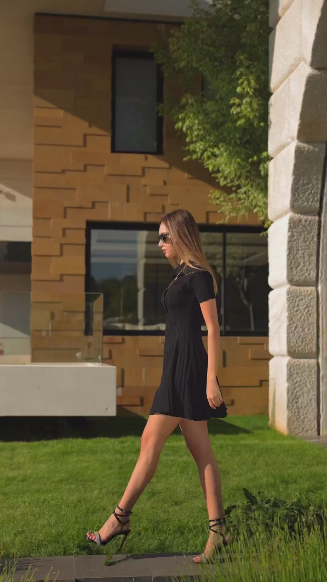 Trinity Luxe Mini Dress In Black